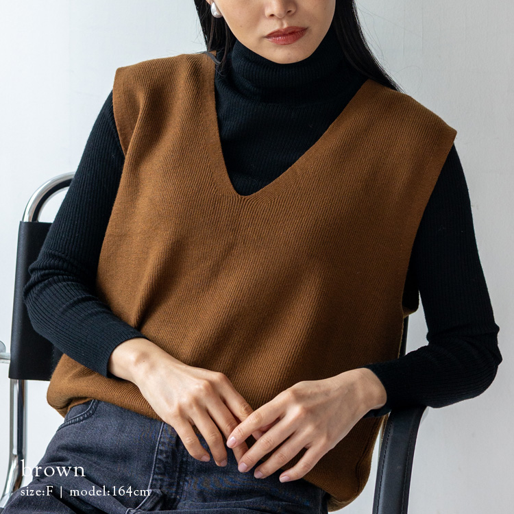 VitaFelice（ヴィータフェリーチェ） ベスト レディース ニットベスト