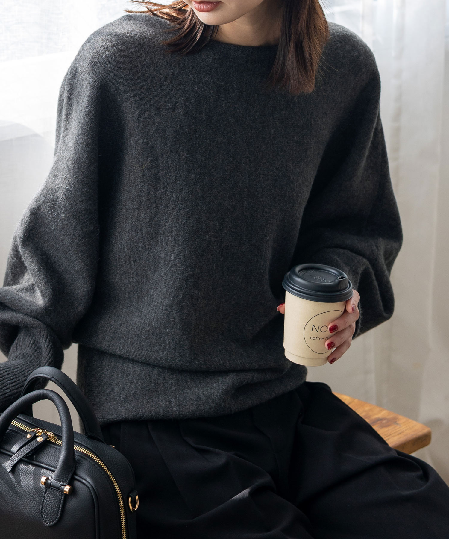 VitaFelice（ヴィータフェリーチェ） ドルマンニット レディース 長袖