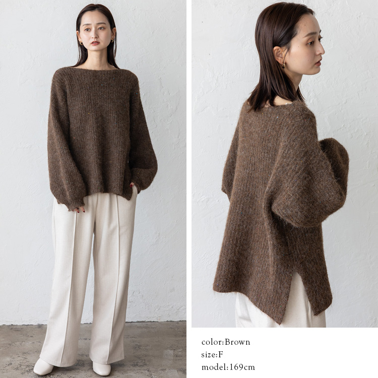 VitaFelice（ヴィータフェリーチェ） SALE スパンコール ラメ ニット