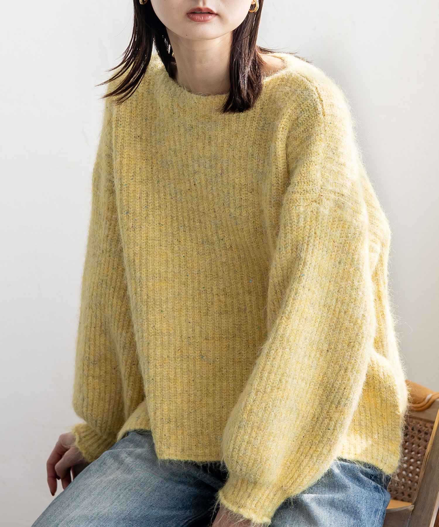 【タグ付き⭐Devinette】黄色　セーター　サイズF Sweaters – Studio On 1st