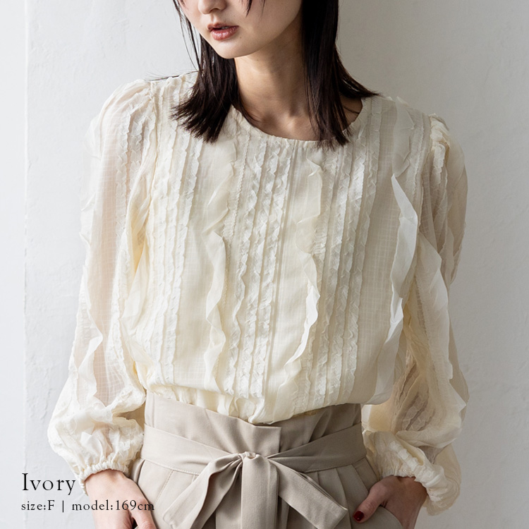VitaFelice（ヴィータフェリーチェ） SALE シアートップス クルー