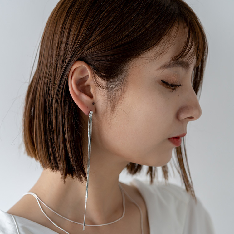 VitaFelice ピアス レディース チェーン ロング スネーク