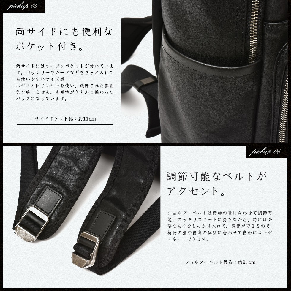 VitaFelice リュック メンズ 大きめ 9ポケット 本革 イタリアン VitaFelice リュック メンズ 大きめ 9ポケット 本革 イタリアン