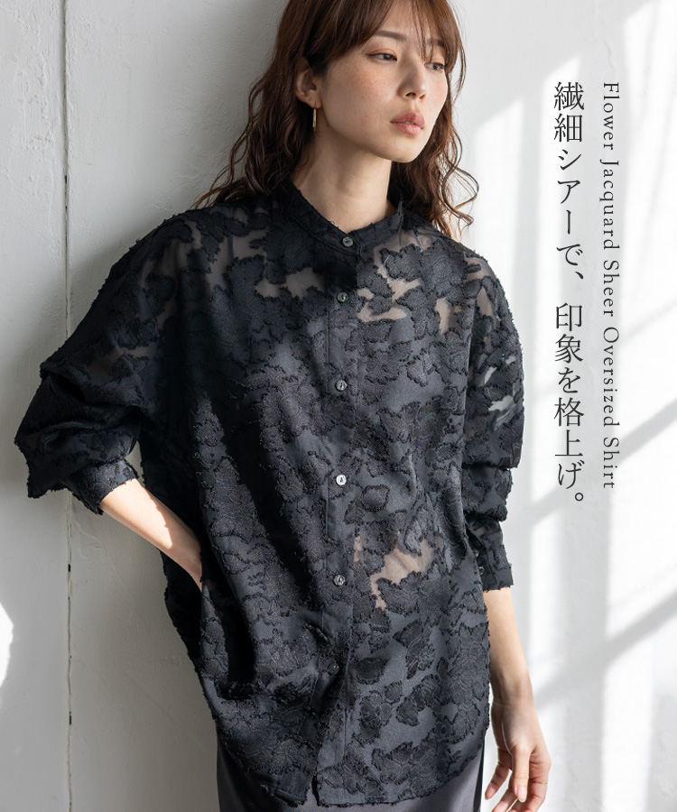 VitaFelice（ヴィータフェリーチェ） シアーシャツ レディース 長袖