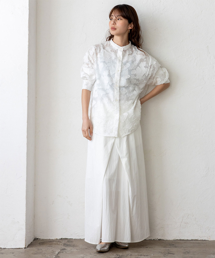 UNDERCOVER 17ss 花柄 長袖シャツ 未使用タグ付き　サイズ2 VitaFelice（ヴィータフェリーチェ） シアーシャツ レディース 長袖