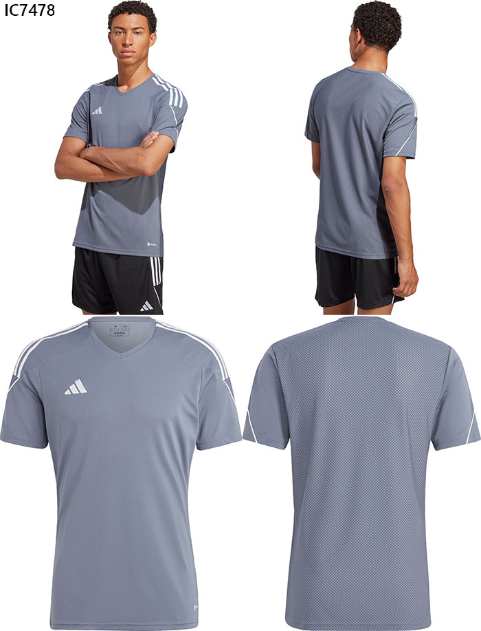 使い勝手の良い】アディダス メンズ ティロ ジャージー フットサルウェア 半袖Tシャツ サッカーウェア トップス 23 TIRO ETX37 ウエア 