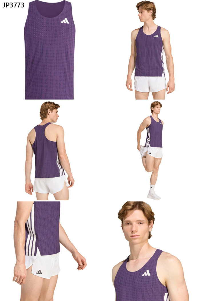 新品  ランニングウエア 上下セット adizero 陸上 マラソン adidas（アディダス） メンズ アディゼロ ADIZERO SNGLT M ジョギング
