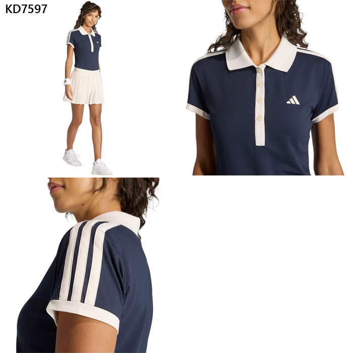 adidas（アディダス） レディース W TENNIS ヘリテージ S/S ポロシャツ