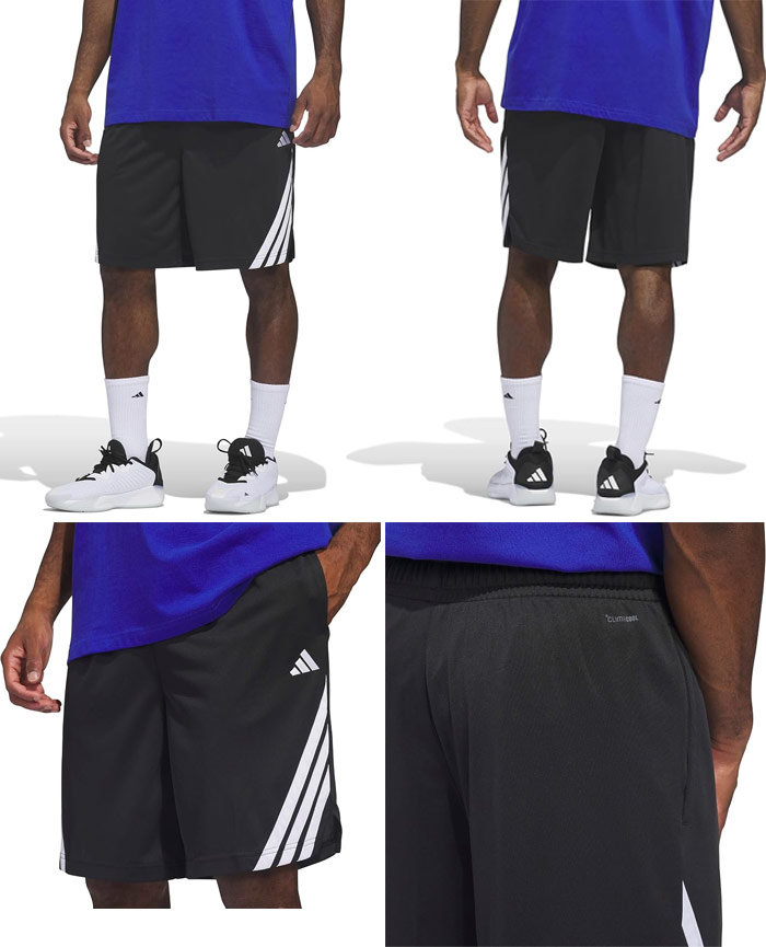 アディダス　エイプ　dame バスケットボール　パンツ　ショーツ　バスパン adidas（アディダス） メンズ 3ストライプス ショーツ