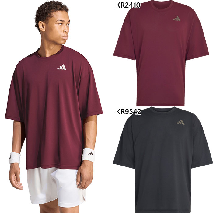 タグ付き未使用　アディダス　テニス　バトミントン　ウェアー　デサント　希少　M adidas（アディダス） メンズ TENNIS NEW YORK オーバーサイズド T