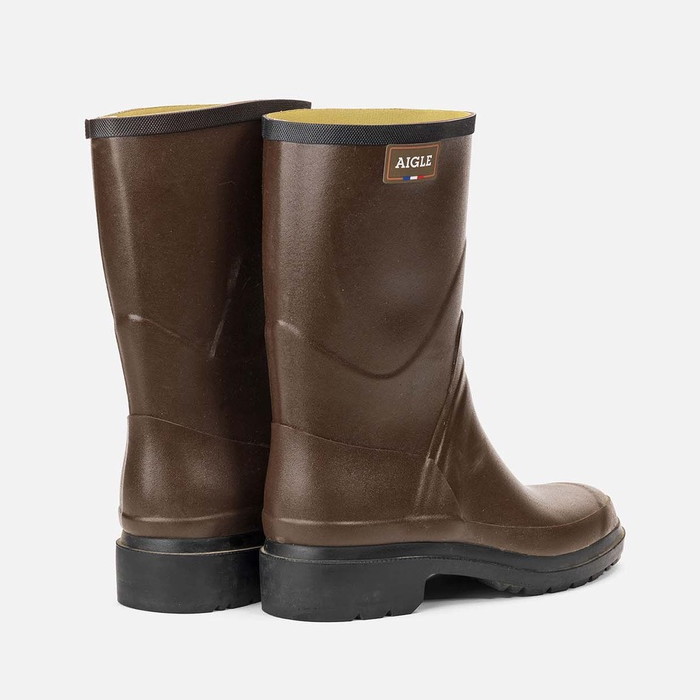 AIGLE ダークブラウン レインブーツ 45 AIGLE（エーグル） レインシューズ 長靴 パルクール2 ISO ラバーブーツ