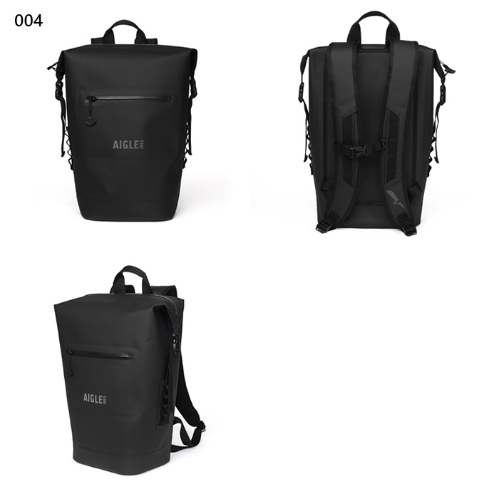AIGLE バックパック ブラック AIGLE（エーグル） 25L メンズ レディース 防水 トラベルドライ バック