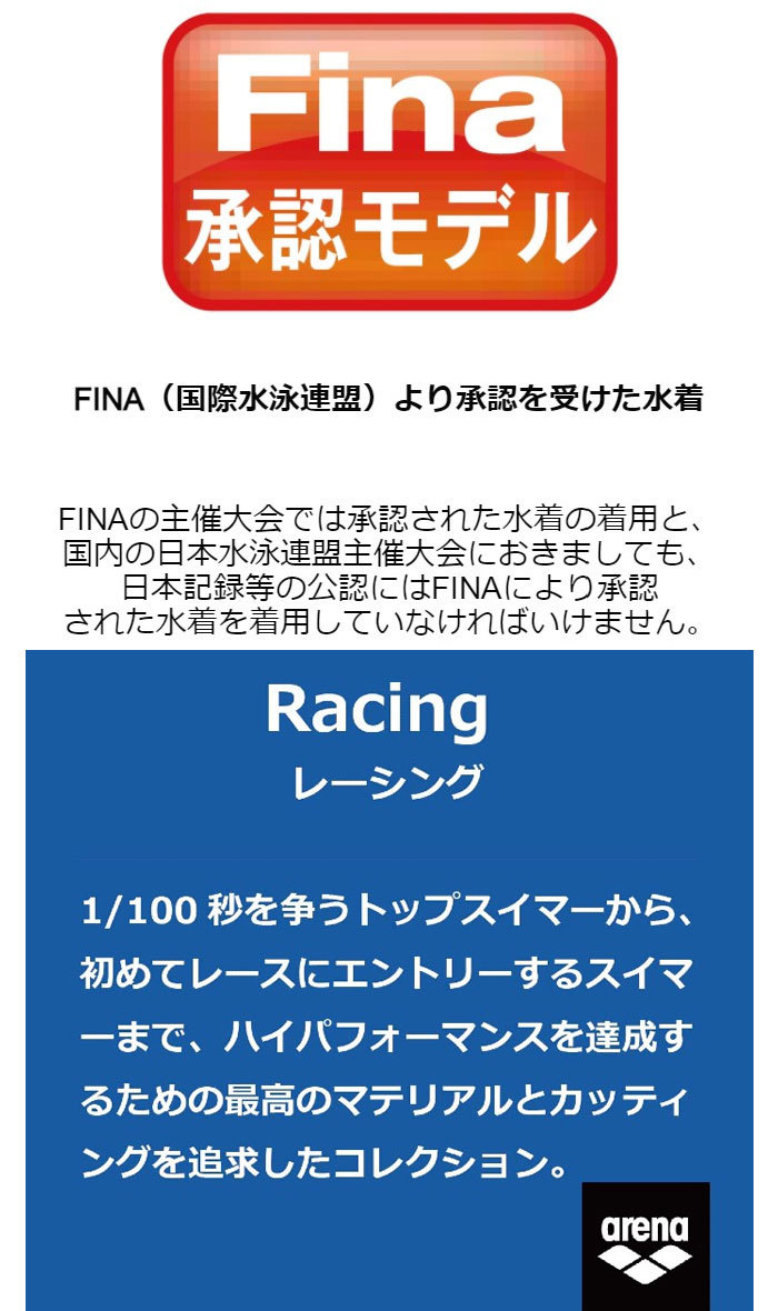 楽天市場】arena アリーナFINA承認モデル アクアフォース