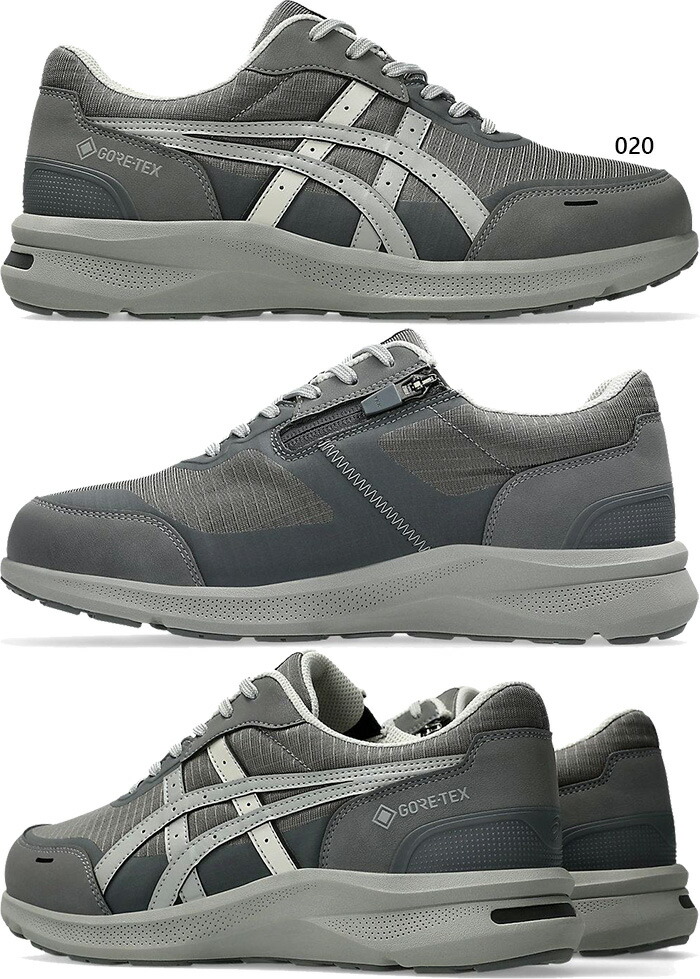 GORE-TEX アウトドアランニングシューズメンズスニーカーグレー27cm ASICS（アシックス） 3E幅 幅広 ワイド メンズ ハダシウォーカー