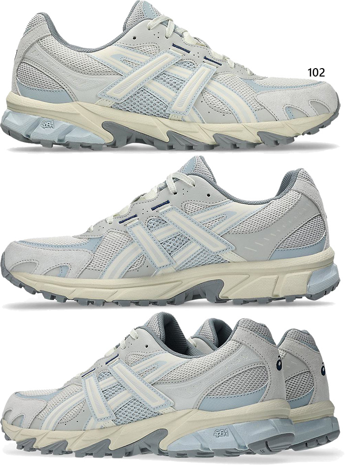 クリーム色と灰色の靴みたいな石 ASICS（アシックス） メンズ レディース ゲルソノマトレイル GEL