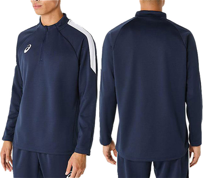 ASICS（アシックス） メンズ ハーフジッププラクティスシャツ サッカー