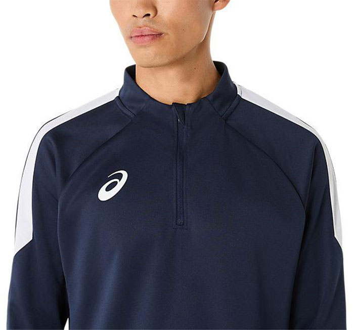 ASICS（アシックス） メンズ ハーフジッププラクティスシャツ サッカー