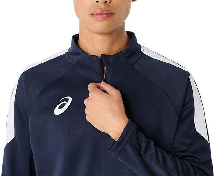ASICS（アシックス） メンズ ハーフジッププラクティスシャツ サッカー