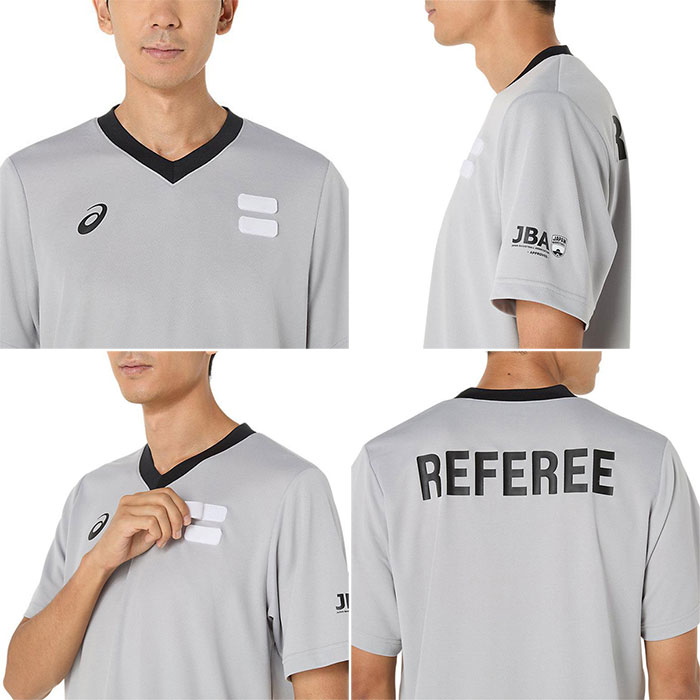 新品 JBA 審判 asics バスケットボール　レフリーウェア ASICS（アシックス） バスケットウェア レフリーシャツ 定番商品