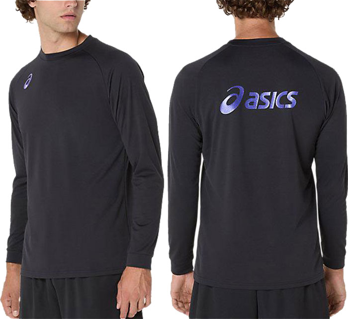 ASICS（アシックス） メンズ プラクティス長袖シャツ 背面ビックロゴ