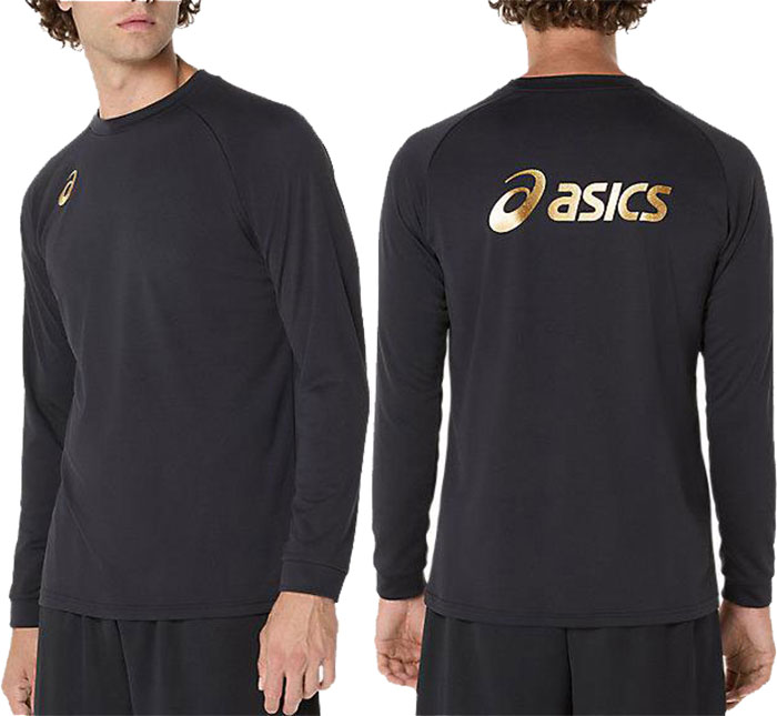 ASICS（アシックス） メンズ プラクティス長袖シャツ 背面ビックロゴ