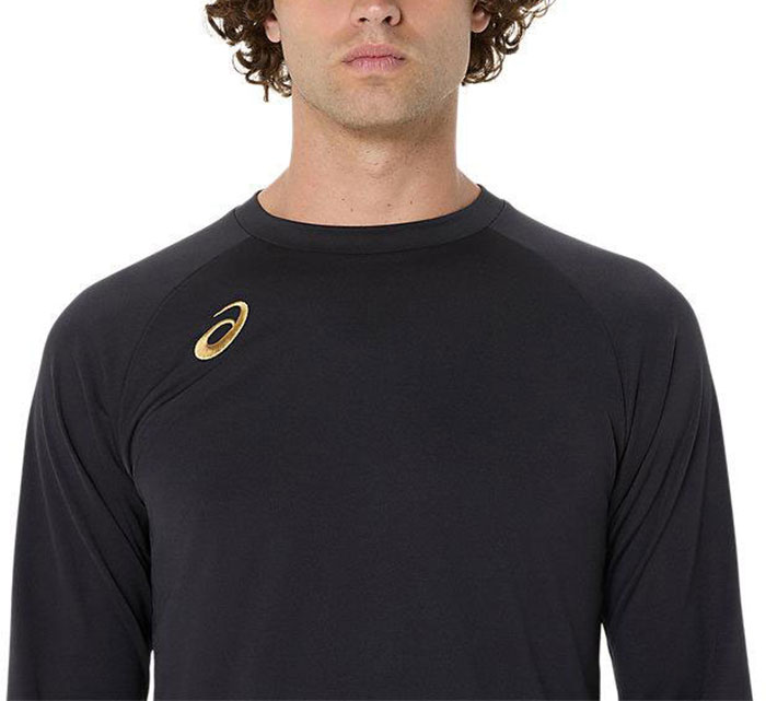 ASICS（アシックス） メンズ プラクティス長袖シャツ 背面ビックロゴ