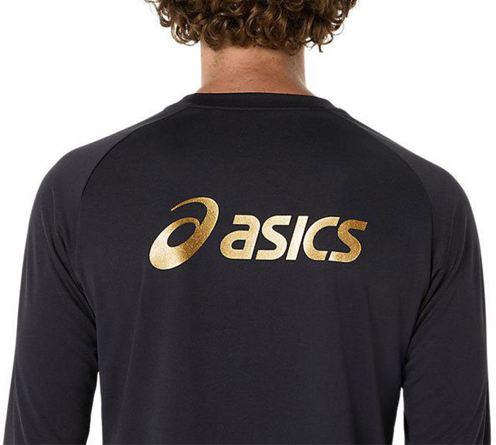ASICS（アシックス） メンズ プラクティス長袖シャツ 背面ビックロゴ