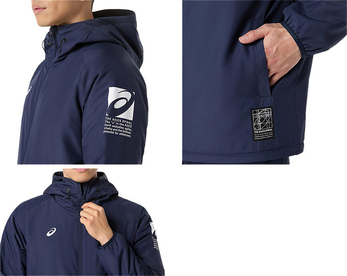 ASICS（アシックス） メンズ 中わたウインドブレーカーフーディー