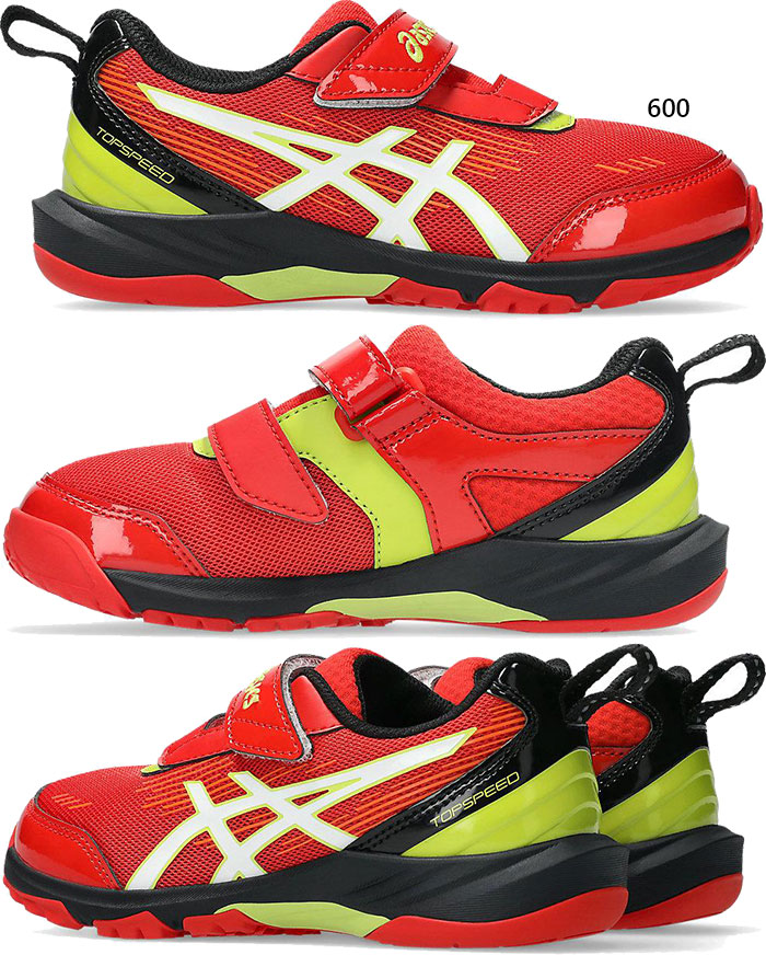 asics オーダースパイクシューズ レッド ベルクロ SUKUSUKU（ASICS） アシックス スクスク ジュニア キッズ トップ