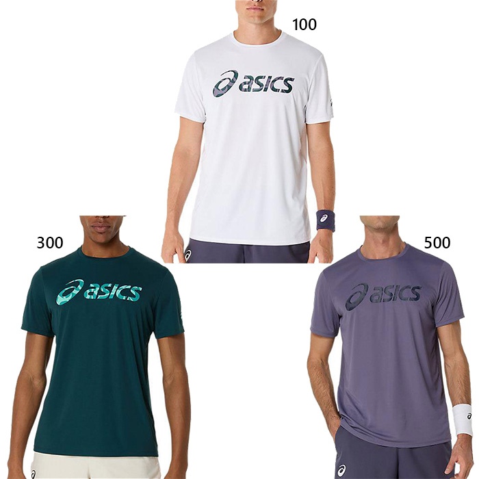 テニスウェア 3点セット 半袖 ASICS（アシックス） メンズ グラフィック半袖シャツ テニス