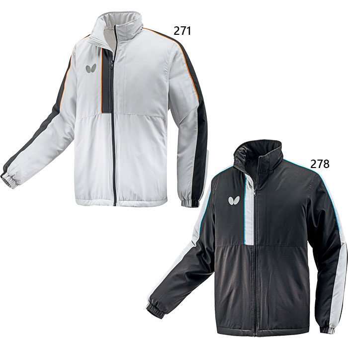 バタフライ 卓球ウェア ユニセックス ブライト・ウォームジャケット（ライトグレー・サイズ：L） BUTTERFLY BUT-46160-271-L返品種別A バタフライ（Butterfly） メンズ レディース プライト・ウォーム