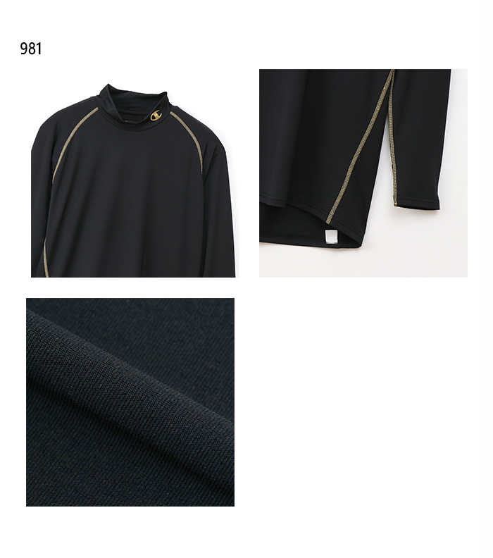 Champion チャンピオン メンズ モックネックロングスリーブT