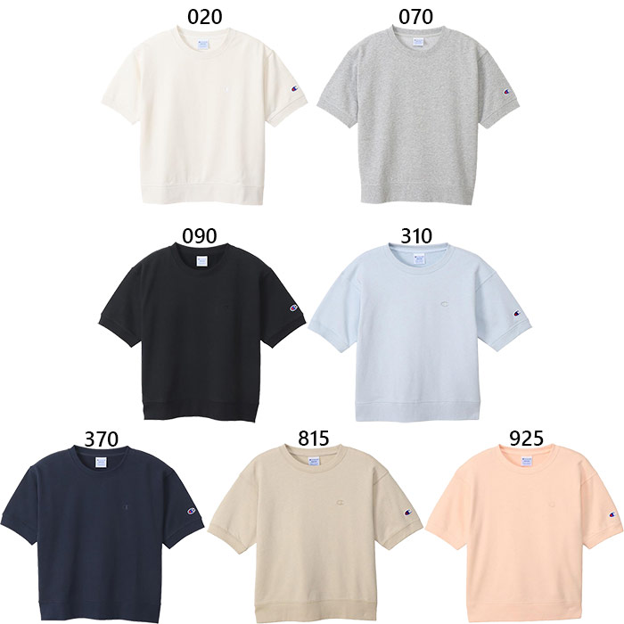 チャンピオン レディース ショートスリーブスウェットシャツ 半袖Tシャツ トップス カジュアルウェア CW-Z008 Champion チャンピオン レディース ショートスリーブスウェット