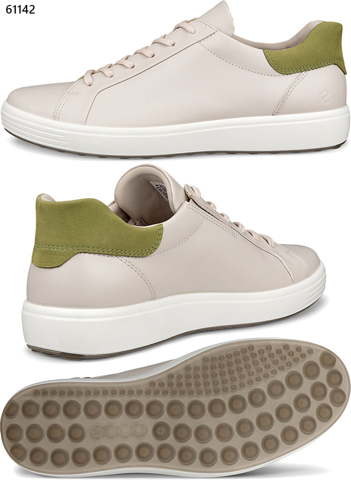 ECCO 本革メッシュ スニーカー ECCO soft zero WOMEN ウィメンズ レザースニーカー | ブラック