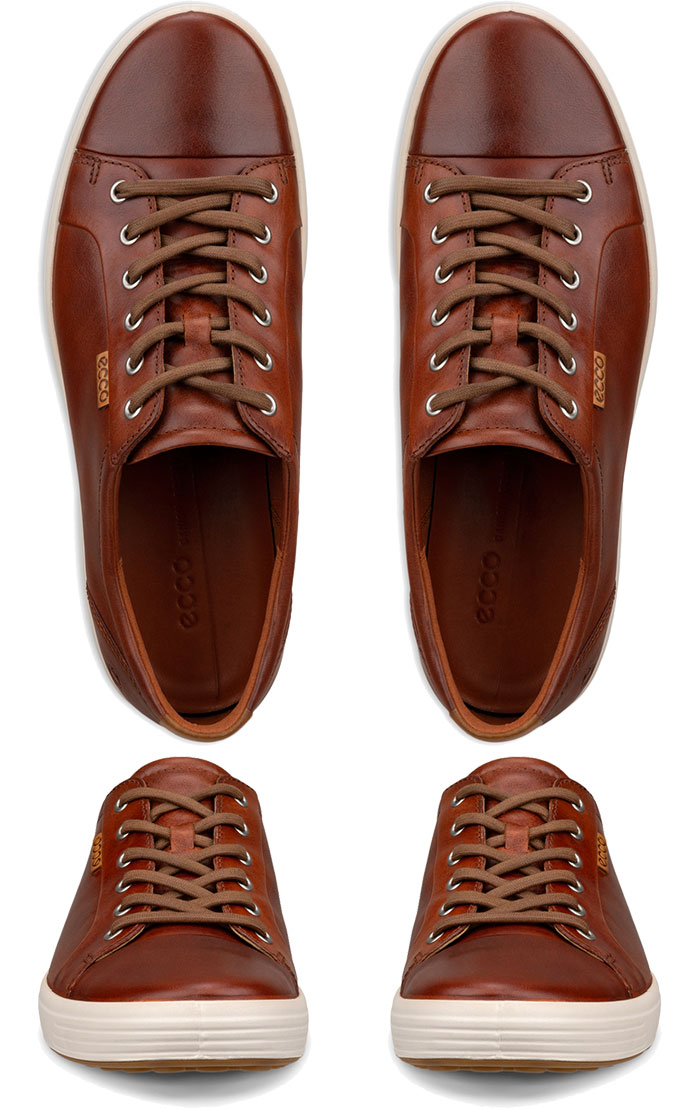 ecco（エコー） メンズ レザースニーカー soft 7 スニーカー シューズ