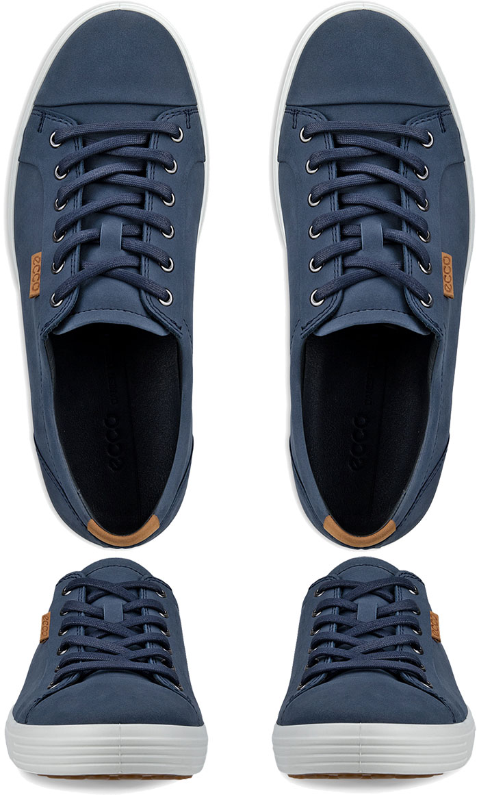 ecco（エコー） メンズ レザースニーカー soft 7 スニーカー シューズ