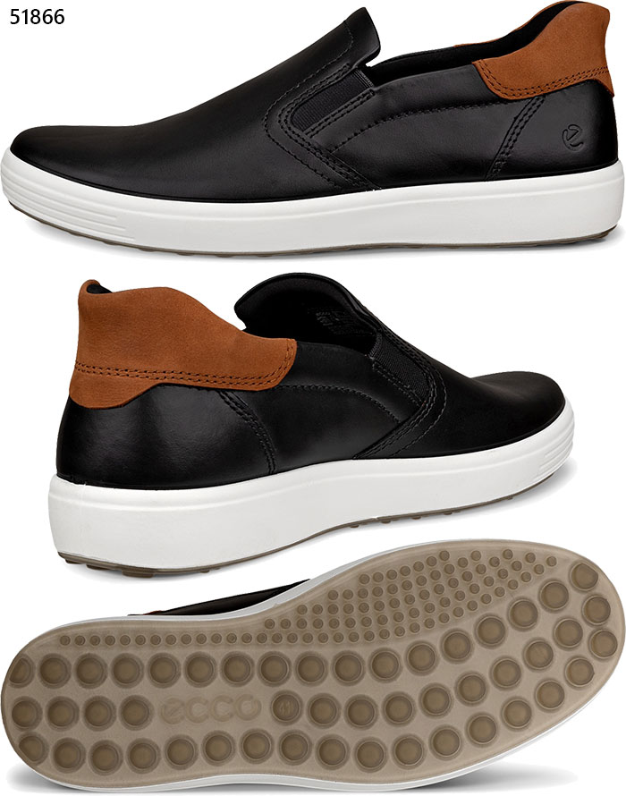 ecco（エコー） メンズ レザースニーカー soft 7 スニーカー ハンズ