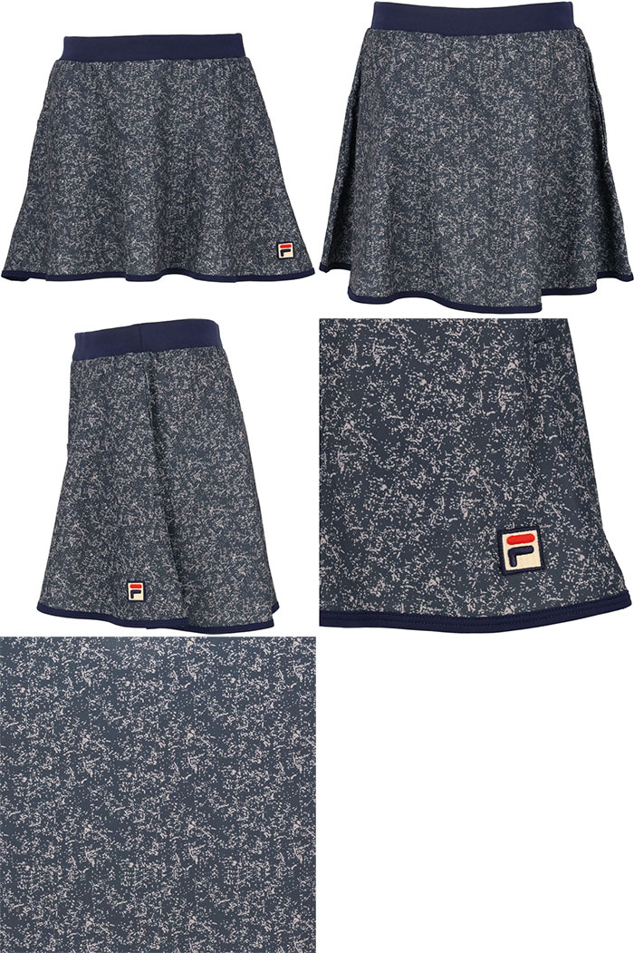 FILA メッシュパターンスカート ベージュ　Sサイズ FILA フィラ レディース デジタルネッププリント カノコメッシュ