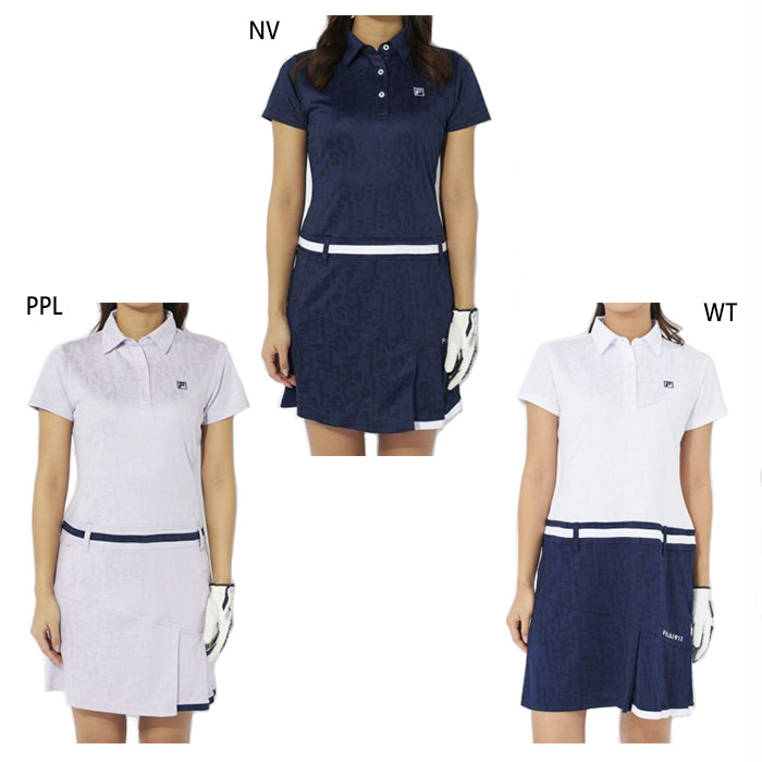 FILA GOLF フィラ ゴルフ レディース ウエスト切替ワンピース