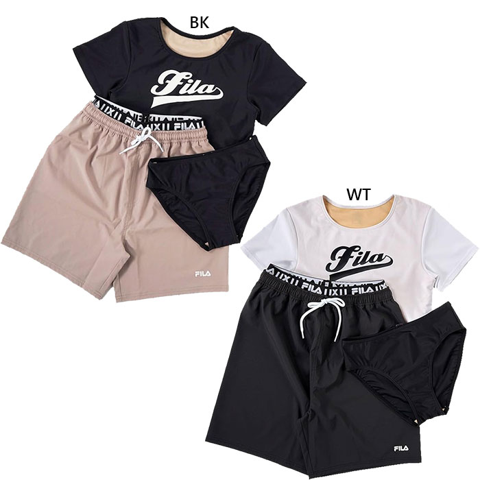 FILA（フィラ） 3点セット ジュニア キッズ セット水着 セパレート