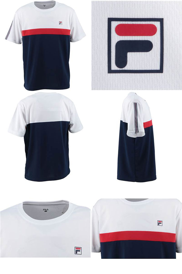 FILA（フィラ） メンズ ゲームシャツ テニス バドミントンウェア
