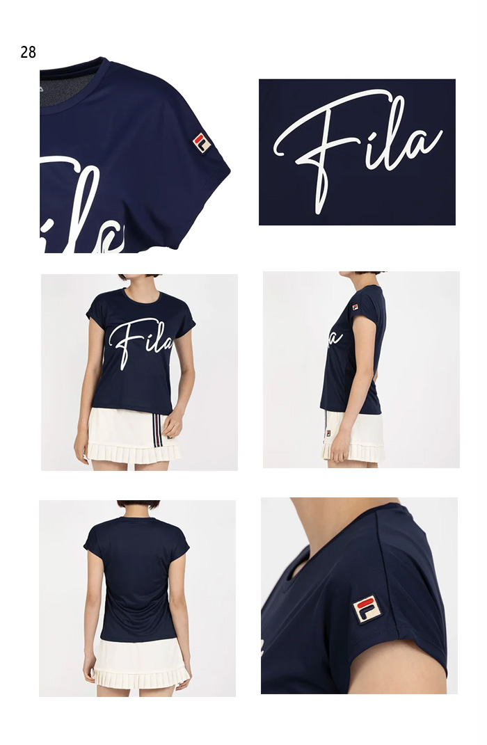FILA（フィラ） レディース グラフィックTシャツ テニス バドミントン