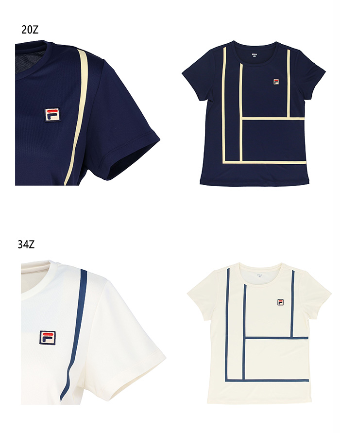 FILA（フィラ） レディース ゲームシャツ テニスウェア バドミントン