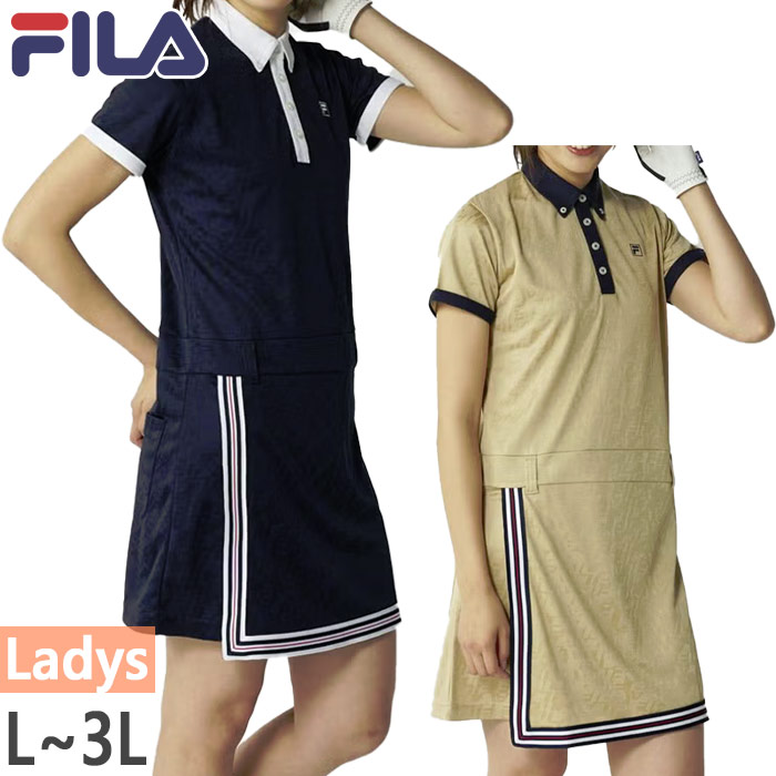 FILA GOLF フィラ ゴルフ レディース 巻きスカート風ワンピース ゴルフ