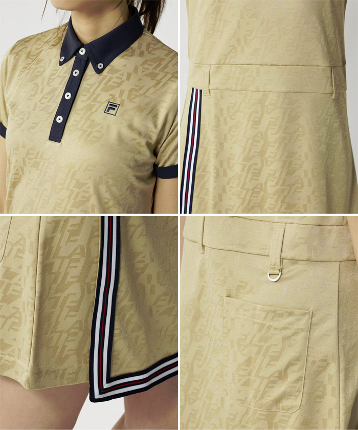 FILA GOLF フィラ ゴルフ レディース 巻きスカート風ワンピース ゴルフ