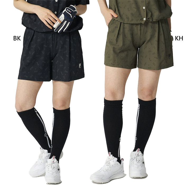 FILA GOLF フィラ ゴルフ レディース シアサッカーショートパンツ