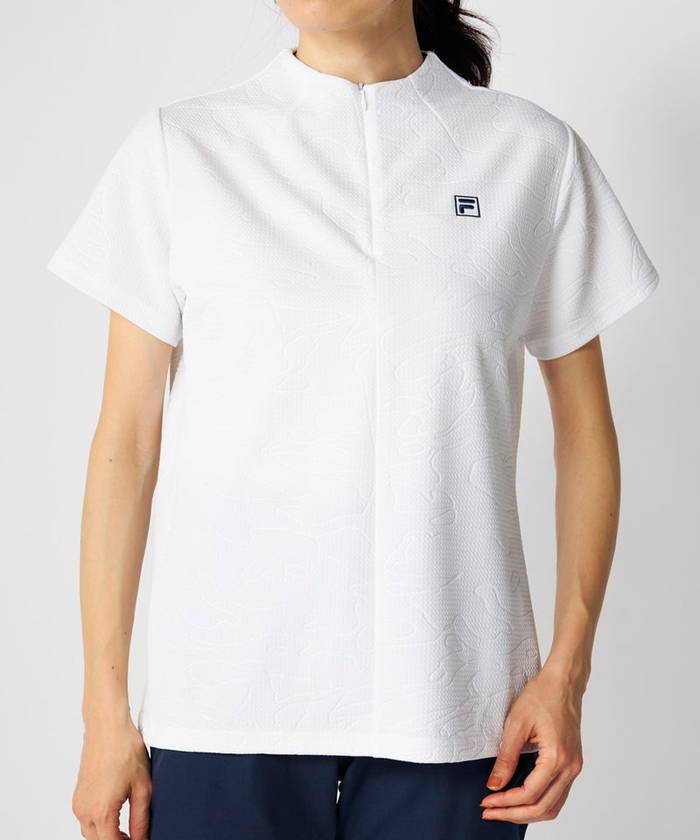 FILA GOLF フィラ ゴルフ レディース 半袖モックネックシャツ ゴルフ