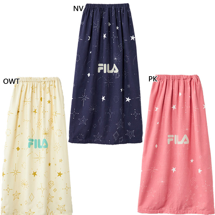 FILA（フィラ） 100cm丈 ジュニア キッズ 星柄 巻きタオル 水泳用品
