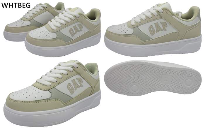CAMPPER ベージュ トゥキャップ スニーカー GAP ギャップ スニーカー メンズ レディース スリッポン 2WAY