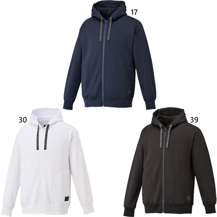 GOSEN（ゴーセン） メンズ レディース 裏起毛ストレッチジップアップ